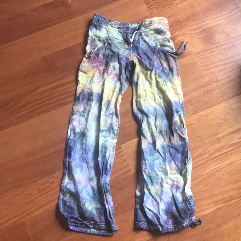 Tie die cargo pants